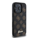 Apple iPhone 16 Pro Max Kılıf Guess Orjinal Lisanslı M-safe Şarj Özellikli Yazı Logolu Peony Kapak