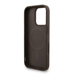Apple iPhone 16 Pro Max Kılıf Guess Orjinal Lisanslı M-safe Şarj Özellikli PU Deri Bilek Askı İpli Yazı Logolu Kapak
