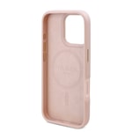 Apple iPhone 16 Pro Max Kılıf Guess Orjinal Lisanslı M-safe Şarj Özellikli 4G Desenli PU Metal Plaka Klasik Logolu Kapak