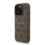 Apple iPhone 16 Pro Max Kılıf Guess Orjinal Lisanslı M-safe Şarj Özellikli PU Deri Bilek Askı İpli Yazı Logolu Kapak