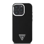 Apple iPhone 16 Pro Max Kılıf Guess Orjinal Lisanslı M-safe Şarj Özellikli Grained Triangle Kapak