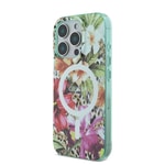 Apple iPhone 16 Pro Max Kılıf Guess Orjinal Lisanslı M-safe Şarj Özellikli IML Baskılı Jungle Ring Kapak
