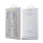 Apple iPhone 16 Pro Max Kılıf Guess Orjinal Lisanslı M-safe Şarj Özellikli 4G Şerit Tasarımlı Printed Kapak