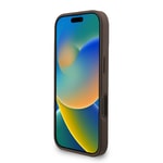 Apple iPhone 16 Pro Max Kılıf Guess Orjinal Lisanslı M-safe Şarj Özellikli PU Deri Bilek Askı İpli Yazı Logolu Kapak