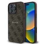 Apple iPhone 16 Pro Max Kılıf Guess Orjinal Lisanslı M-safe Şarj Özellikli 4G Desenli Yazı Logolu Kapak
