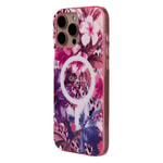 Apple iPhone 16 Pro Max Kılıf Guess Orjinal Lisanslı M-safe Şarj Özellikli IML Baskılı Jungle Ring Kapak