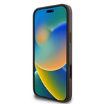 Apple iPhone 16 Pro Max Kılıf Guess Orjinal Lisanslı PU Deri Şerit Logo Dizaynlı Kapak