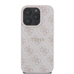 Apple iPhone 16 Pro Max Kılıf Guess Orjinal Lisanslı M-safe Şarj Özellikli 4G Desenli Yazı Logolu Kapak