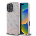 Apple iPhone 16 Pro Max Kılıf Guess Orjinal Lisanslı PU Deri Şerit Logo Dizaynlı Kapak