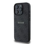 Apple iPhone 16 Pro Max Kılıf Guess Orjinal Lisanslı M-safe Şarj Özellikli 4G Desenli Yazı Logolu Kapak