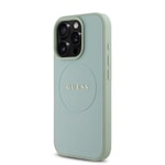 Apple iPhone 16 Pro Max Kılıf Guess Orjinal Lisanslı M-safe Şarj Özellikli Yazı Logolu Grained Kapak
