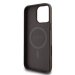Apple iPhone 16 Pro Max Kılıf Guess Orjinal Lisanslı M-safe Şarj Özellikli 4G Şerit Tasarımlı Printed Kapak