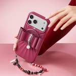 Apple iPhone 16 Pro Max Kılıf Kabartma Tasarımlı Metal Kamera Çerçeveli Pynana Starlight Serisi Kapak