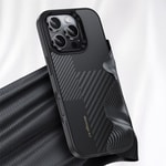 Apple iPhone 16 Pro Max Kılıf Karbon Fiber M-safe Şarj Özellikli Kamera Kontrol Butonlu Benks Hybrid ArmorPro Montage Kevlar Kapak