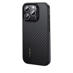 Apple iPhone 16 Pro Max Kılıf Karbon Fiber M-safe Şarj Özellikli Kamera Kontrol Butonlu Benks Hybrid ArmorPro Montage Kevlar Kapak