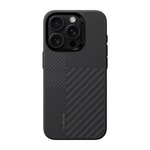 Apple iPhone 16 Pro Max Kılıf Karbon Fiber M-safe Şarj Özellikli Kamera Kontrol Butonlu Benks Hybrid ArmorPro Montage Kevlar Kapak