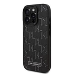 Apple iPhone 16 Pro Max Kılıf Karl Lagerfeld Orjinal Lisanslı M-safe Şarj Özellikli KL Yazılı Hot Stamp Kapak