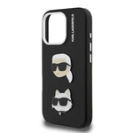 Apple iPhone 16 Pro Max Kılıf Karl Lagerfeld Orjinal Lisanslı K&C Heads Pin Kapak