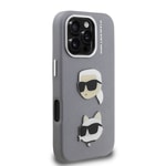 Apple iPhone 16 Pro Max Kılıf Karl Lagerfeld Orjinal Lisanslı K&C Heads Pin Kapak