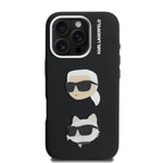 Apple iPhone 16 Pro Max Kılıf Karl Lagerfeld Orjinal Lisanslı K&C Heads Pin Kapak