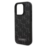 Apple iPhone 16 Pro Max Kılıf Karl Lagerfeld Orjinal Lisanslı M-safe Şarj Özellikli KL Yazılı Hot Stamp Kapak