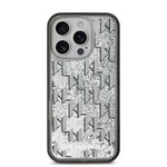 Apple iPhone 16 Pro Max Kılıf Karl Lagerfeld Orjinal Lisanslı Simli KL Yazılı Monogram Gradient Kapak
