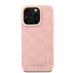 Apple iPhone 16 Pro Max Kılıf Karl Lagerfeld Orjinal Lisanslı M-safe Şarj Özellikli KL Yazılı Hot Stamp Kapak