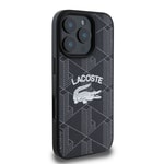 Apple iPhone 16 Pro Max Kılıf Lacoste Orjinal Lisanslı M-safe Şarj Özellikli Mono Vintage Logo Kapak