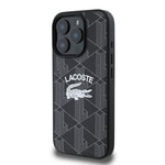 Apple iPhone 16 Pro Max Kılıf Lacoste Orjinal Lisanslı M-safe Şarj Özellikli Mono Vintage Logo Kapak