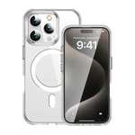 Apple iPhone 16 Pro Max Kılıf M-safe Şarj Özellikli Transparan Sert PC Wlons Pita Kapak