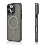 Apple iPhone 16 Pro Max Kılıf M-safe Şarj Özellikli Cam Arka Yüzey TPU Youngkit Gemstone Serisi Kapak