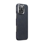 Apple iPhone 16 Pro Max Kılıf M-safe Şarj Özellikli Aramid Fiber Pitaka Tactile Woven Monogram Serisi Kapak