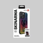 Apple iPhone 16 Pro Max Kılıf M-safe Şarj Özellikli Holografik Tasarımlı Standlı Deri Görünümlü Skinarma Kira Kobai Kapak