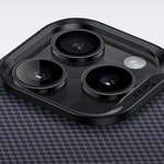 Apple iPhone 16 Pro Max Kılıf M-safe Şarj Özellikli Karbon Fiber Tasarımlı Benks Aurora ArmorPro Kevlar Kapak
