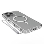 Apple iPhone 16 Pro Max Kılıf M-safe Şarj Özellikli Raptic Crystal M-safe Serisi Şeffaf Kapak
