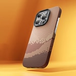 Apple iPhone 16 Pro Max Kılıf M-safe Şarj Özellikli Benks GoldenTide ArmorAir 600D Kevlar Kapak