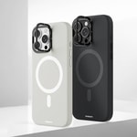 Apple iPhone 16 Pro Max Kılıf M-safe Şarj Özellikli Kamera Standlı Youngkit Bitty Cream Kapak