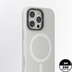 Apple iPhone 16 Pro Max Kılıf M-safe Şarj Özellikli Kamera Standlı Youngkit Bitty Cream Kapak
