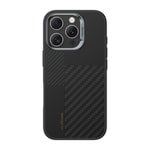 Apple iPhone 16 Pro Max Kılıf M-safe Şarj Özellikli Karbon Fiber Benks Montage Hybrid ArmorPro Kevlar Kapak