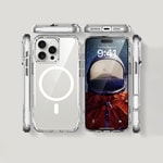 Apple iPhone 16 Pro Max Kılıf M-safe Şarj Özellikli Airbagli Şeffaf Zore İncek Kapak