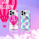 Apple iPhone 16 Pro Max Kılıf M-safe Şarj Özellikli Parlak Kumlu Sıvılı Youngkit Pink Dream Quicksand Serisi Kapak