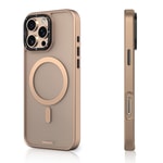 Apple iPhone 16 Pro Max Kılıf M-safe Şarj Özellikli Cam Arka Yüzey TPU Youngkit Gemstone Serisi Kapak