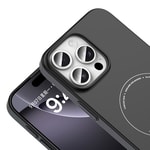 Apple iPhone 16 Pro Max Kılıf M-Safe Şarj Özellikli Kamera Korumalı Zore Elio Sert PC Kapak