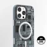 Apple iPhone 16 Pro Max Kılıf M-Safe Şarj Özellikli Şeffaf Zore Folk Sert Kapak