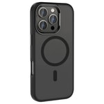 Apple iPhone 16 Pro Max Kılıf M-safe Şarj Özellikli Parlak Kamera Çerçeveli Zore Kost Kapak