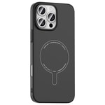 Apple iPhone 16 Pro Max Kılıf M-Safe Şarj Özellikli Kamera Korumalı Zore Elio Sert PC Kapak