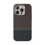 Apple iPhone 16 Pro Max Kılıf M-safe Şarj Özellikli Karbon Fiber Tasarımlı Benks Prestige ArmorPro Kevlar Kapak