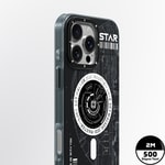 Apple iPhone 16 Pro Max Kılıf M-safe Şarj Özellikli Airbagli Hologram Tasarımlı Youngkit Interstellar Serisi Kapak