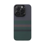 Apple iPhone 16 Pro Max Kılıf M-safe Şarj Özellikli Karbon Fiber Tasarımlı Benks Aurora ArmorAir Kevlar Kapak