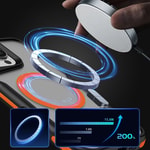Apple iPhone 16 Pro Max Kılıf M-safe Şarj Özellikli Renkli Kenar Airbag Şeritli Zore Lamer Kapak